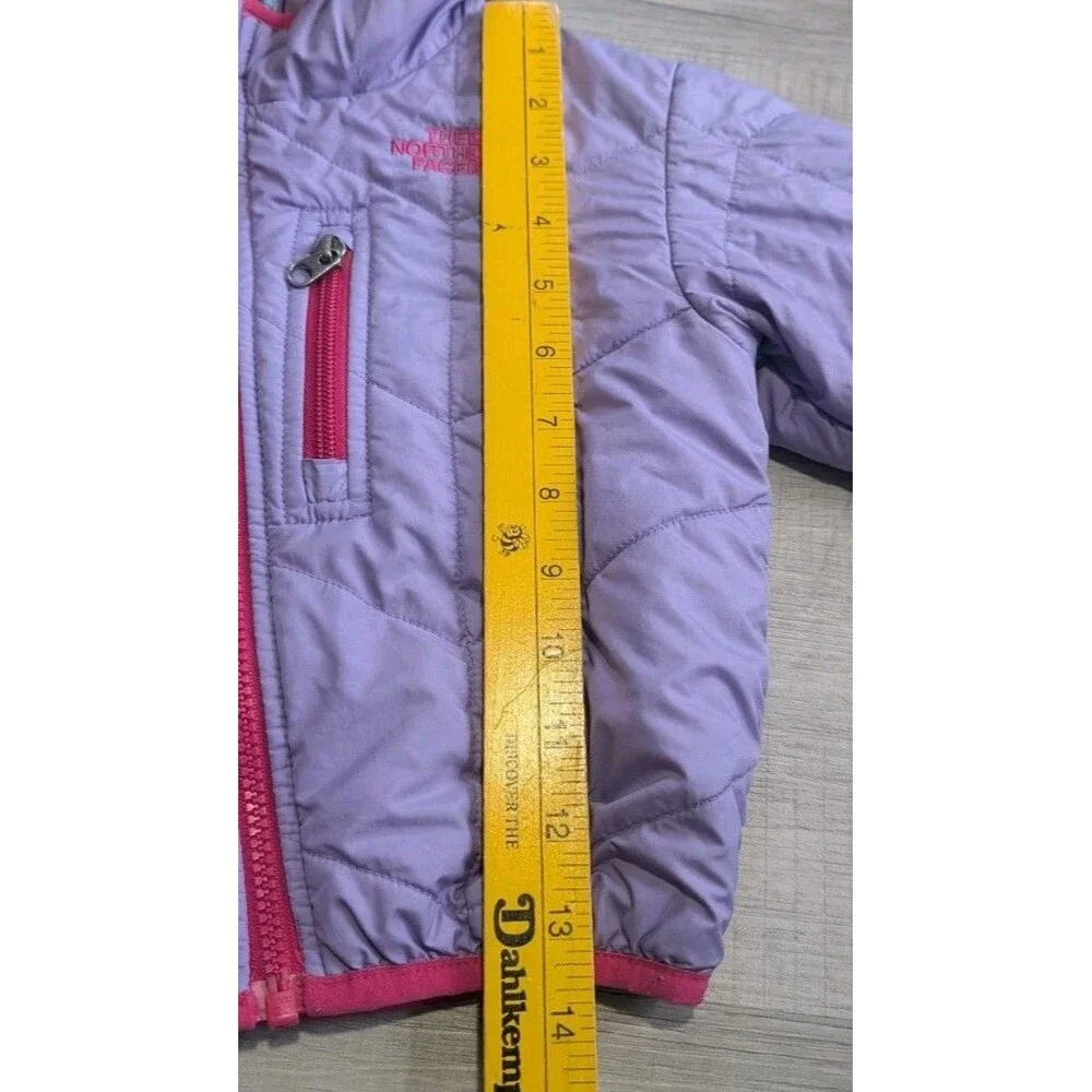 The North Face Baby Reversible Jacket Unicorns Girls Sz 12-18 Months Purple